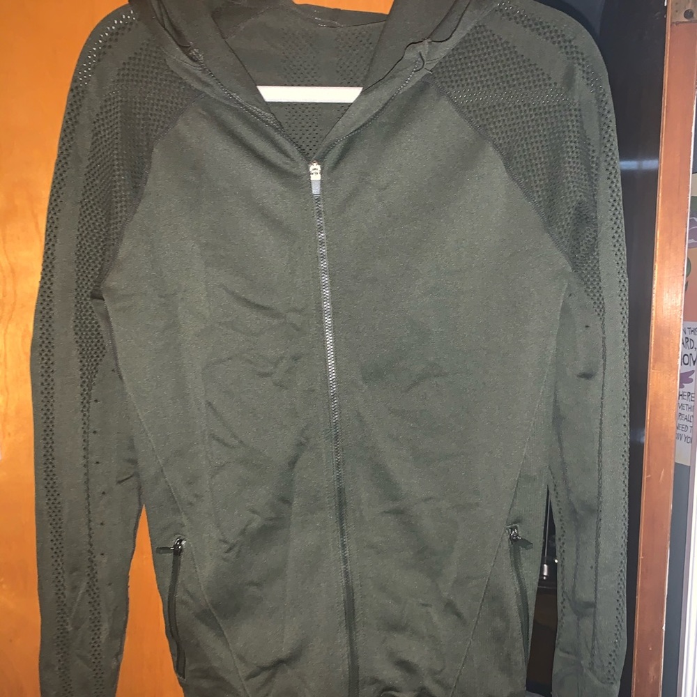 green zip up fabletics